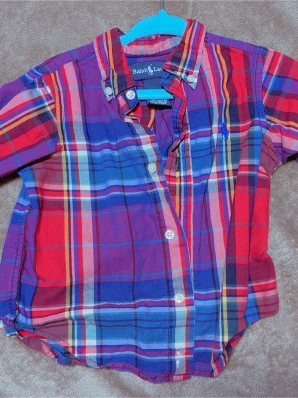 Ralph Lauren Bright Multicolor Plaid Button-Down Shirt